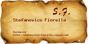 Stefanovics Fiorella névjegykártya
